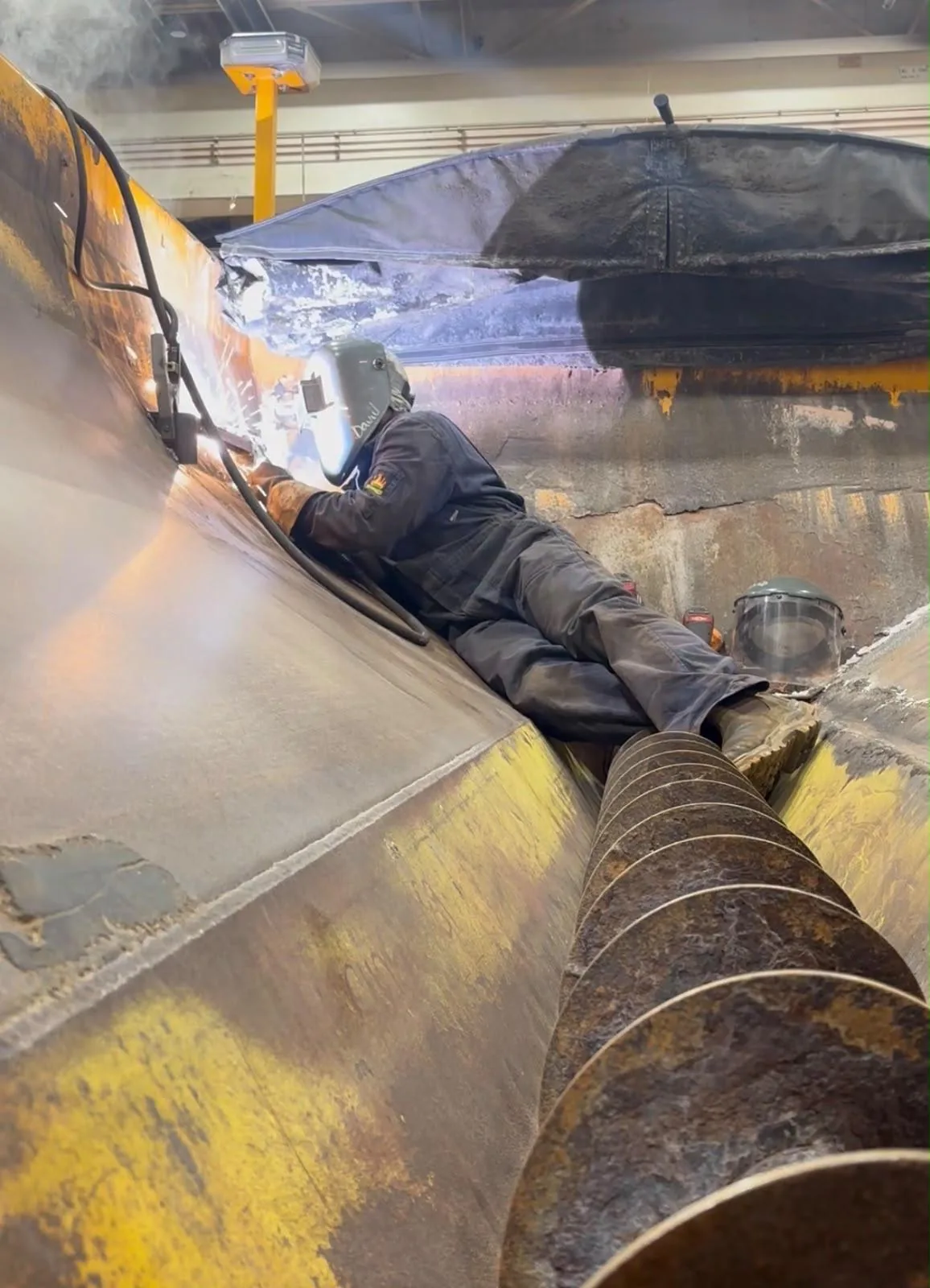 Pipe welding technique and field work