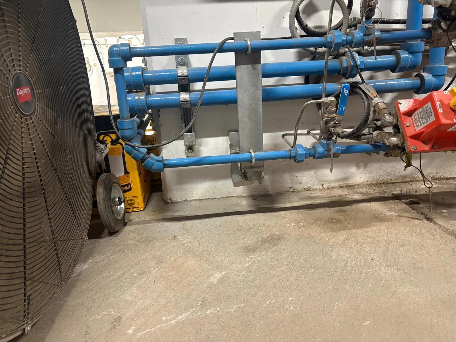 DWCS industrial pipe work